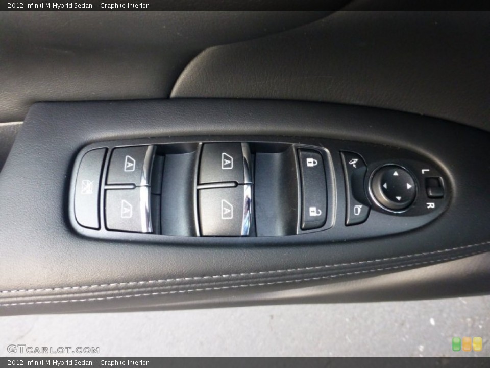 Graphite Interior Controls for the 2012 Infiniti M Hybrid Sedan #79651916