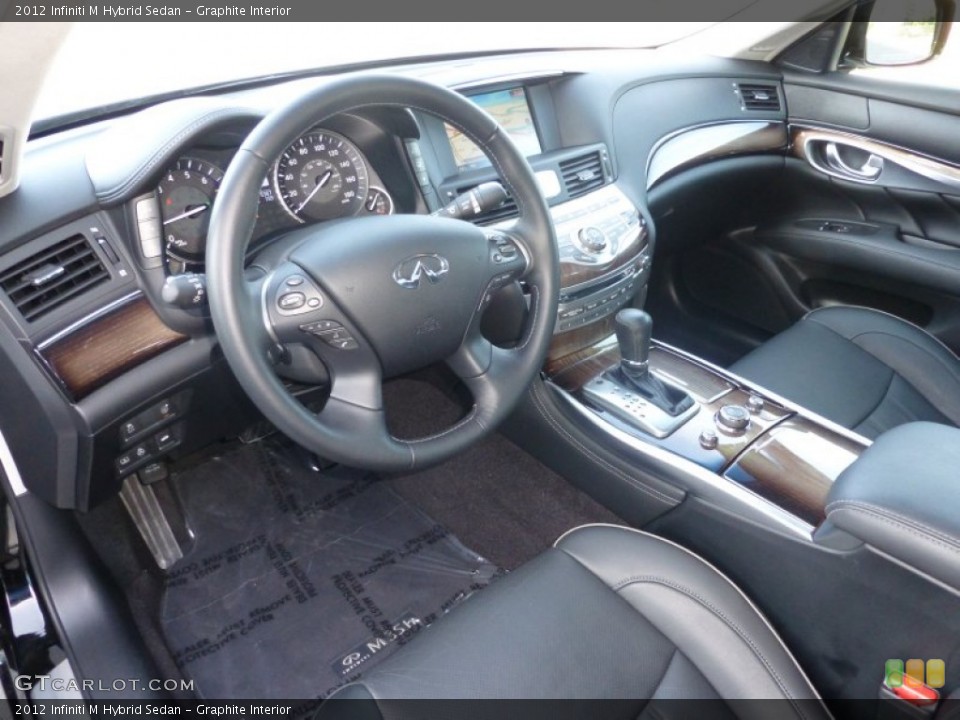 Graphite Interior Prime Interior for the 2012 Infiniti M Hybrid Sedan #79651950