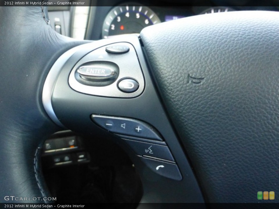 Graphite Interior Controls for the 2012 Infiniti M Hybrid Sedan #79651990