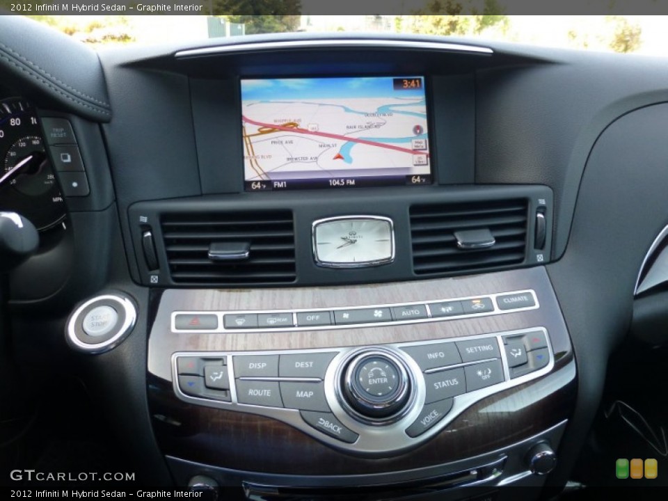 Graphite Interior Controls for the 2012 Infiniti M Hybrid Sedan #79652063