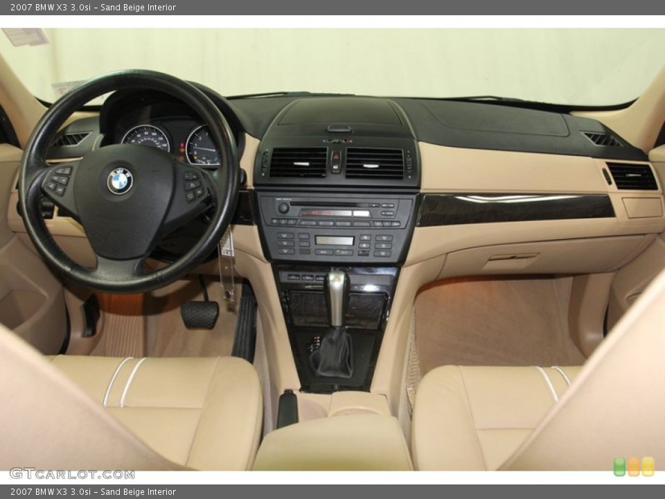 Sand Beige Interior Dashboard for the 2007 BMW X3 3.0si #79652116
