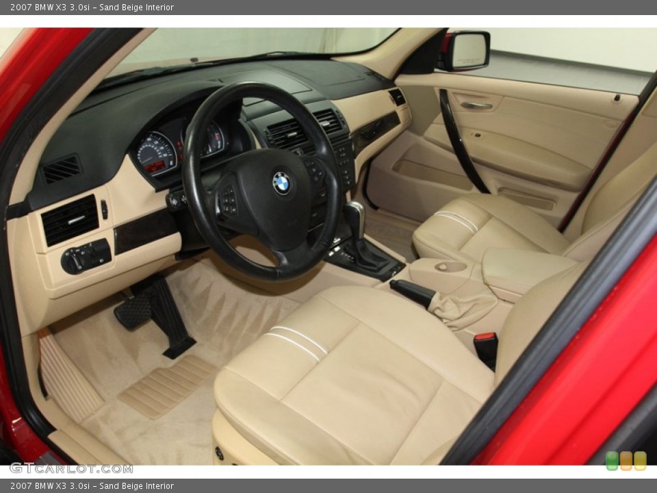 Sand Beige Interior Prime Interior for the 2007 BMW X3 3.0si #79652279