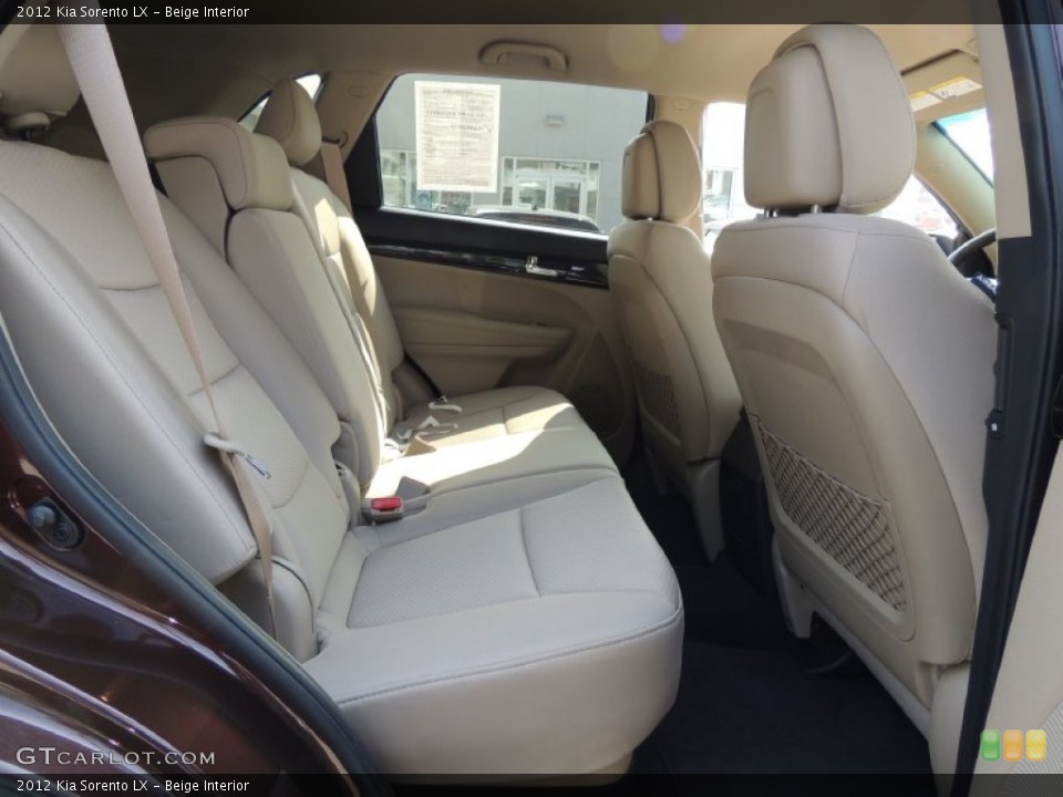 Beige Interior Rear Seat for the 2012 Kia Sorento LX #79652370