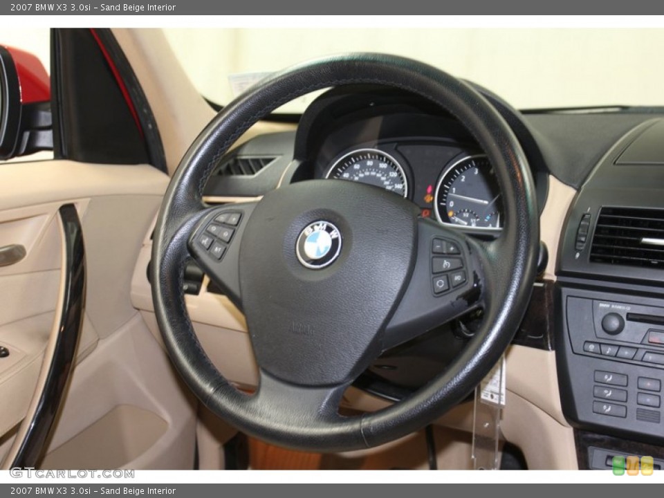 Sand Beige Interior Steering Wheel for the 2007 BMW X3 3.0si #79652541