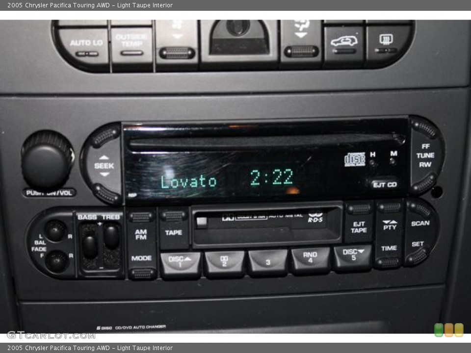 Light Taupe Interior Audio System for the 2005 Chrysler Pacifica Touring AWD #79653031