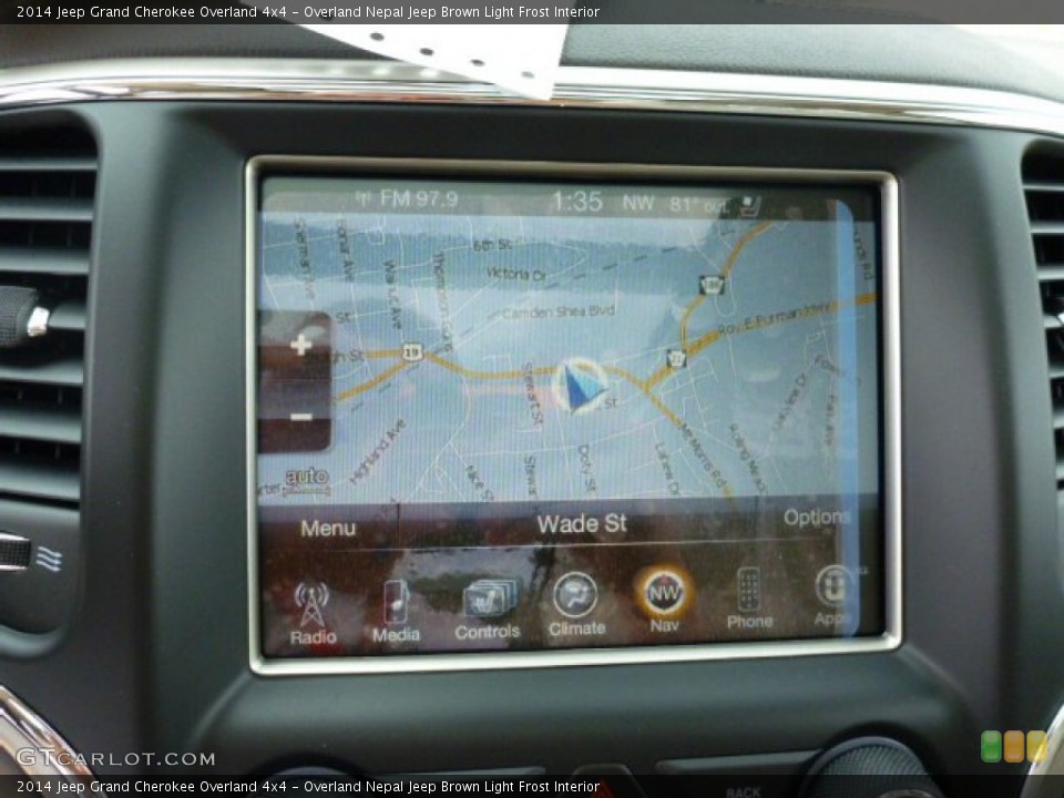 Overland Nepal Jeep Brown Light Frost Interior Navigation for the 2014 Jeep Grand Cherokee Overland 4x4 #79654715