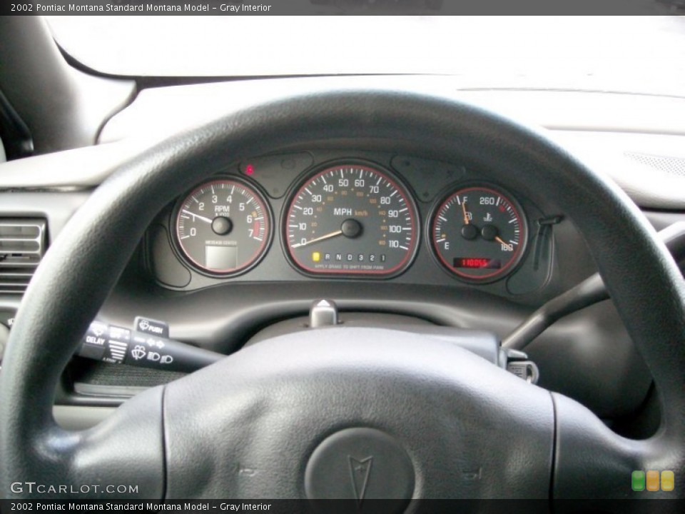 Gray Interior Gauges for the 2002 Pontiac Montana  #79654848