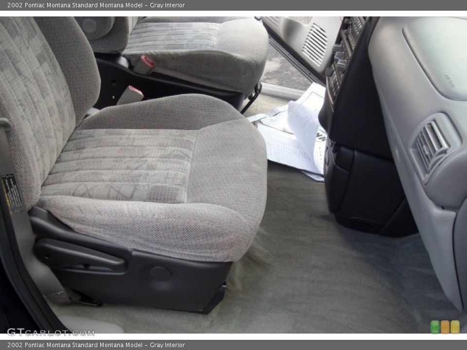 Gray Interior Front Seat for the 2002 Pontiac Montana  #79654905