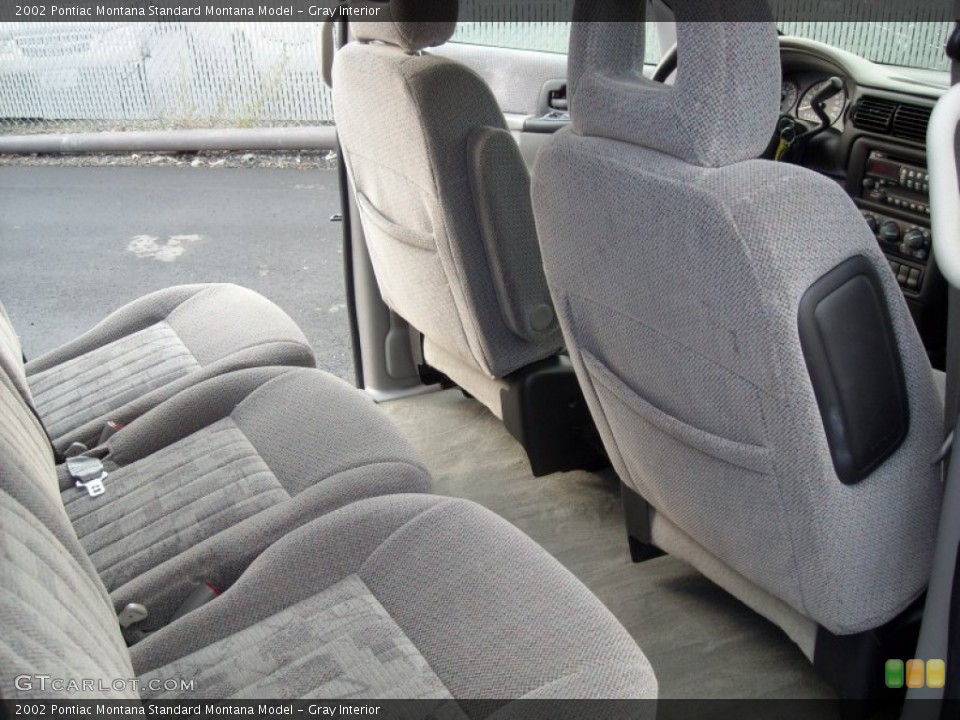Gray Interior Rear Seat for the 2002 Pontiac Montana  #79654945