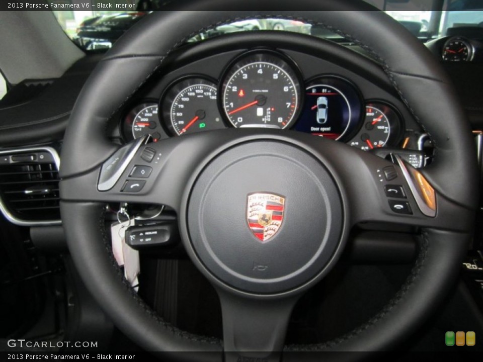 Black Interior Steering Wheel for the 2013 Porsche Panamera V6 #79655060