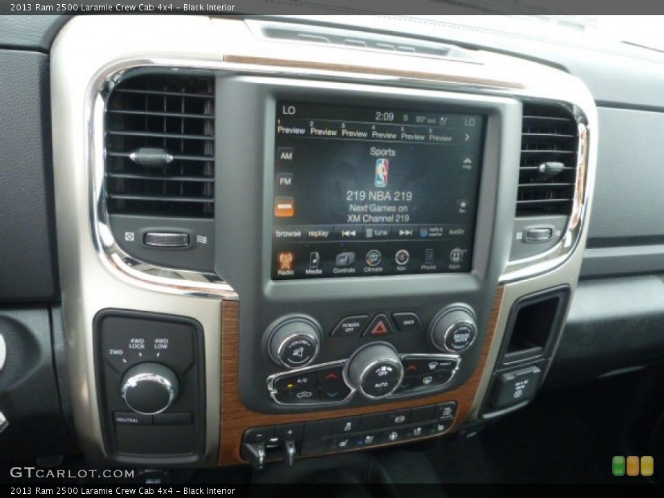 Black Interior Controls for the 2013 Ram 2500 Laramie Crew Cab 4x4 #79655393