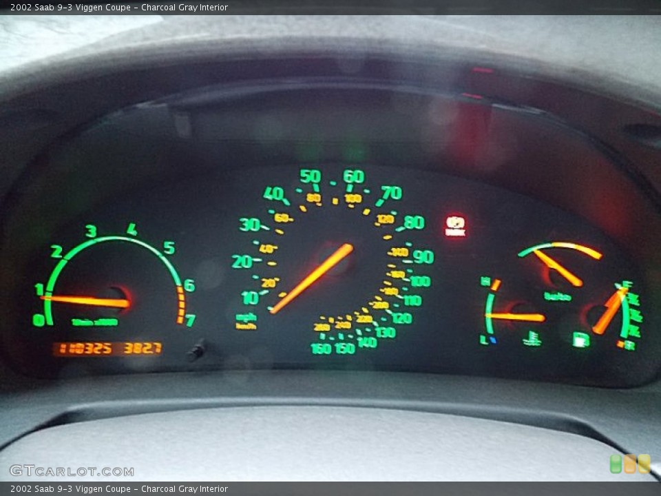 Charcoal Gray Interior Gauges for the 2002 Saab 9-3 Viggen Coupe #79655569