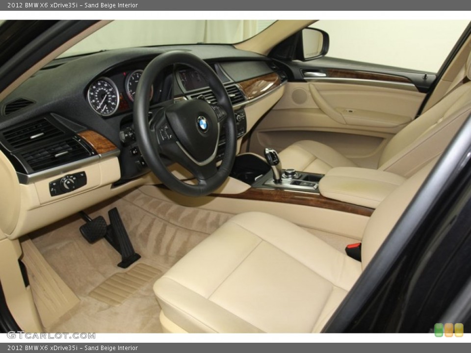 Sand Beige Interior Prime Interior for the 2012 BMW X6 xDrive35i #79655666