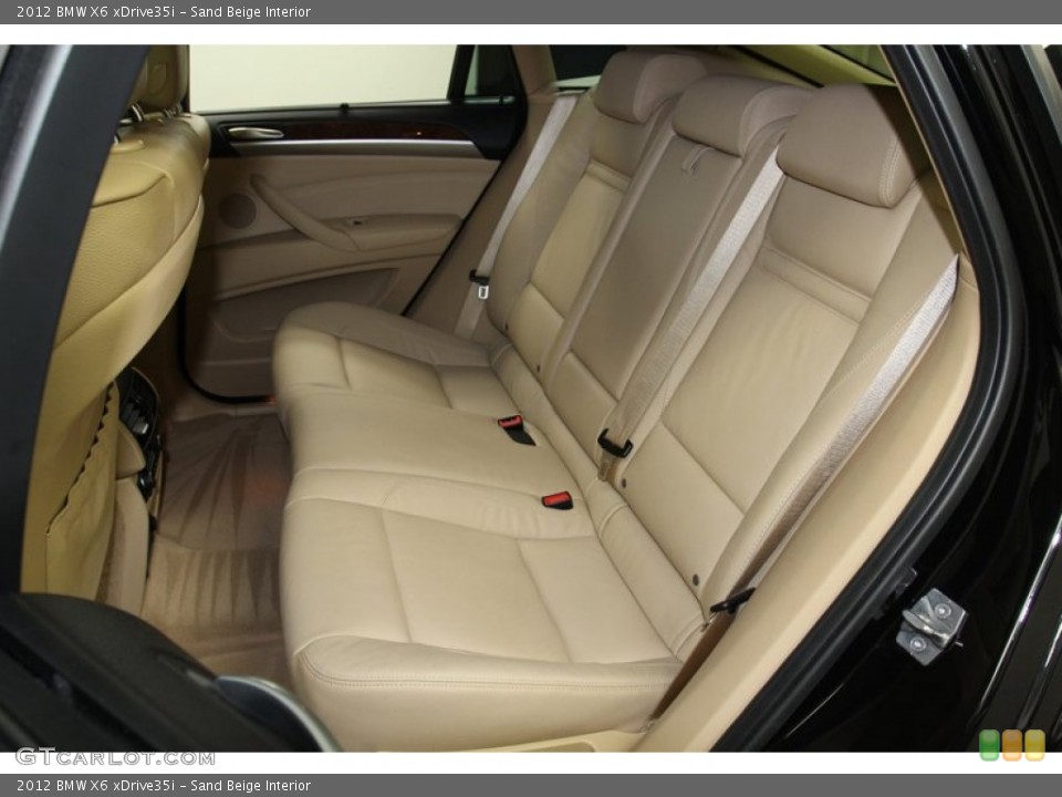 Sand Beige Interior Rear Seat for the 2012 BMW X6 xDrive35i #79655680