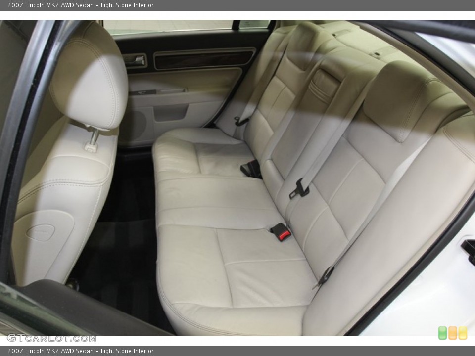 Light Stone Interior Rear Seat for the 2007 Lincoln MKZ AWD Sedan #79657375