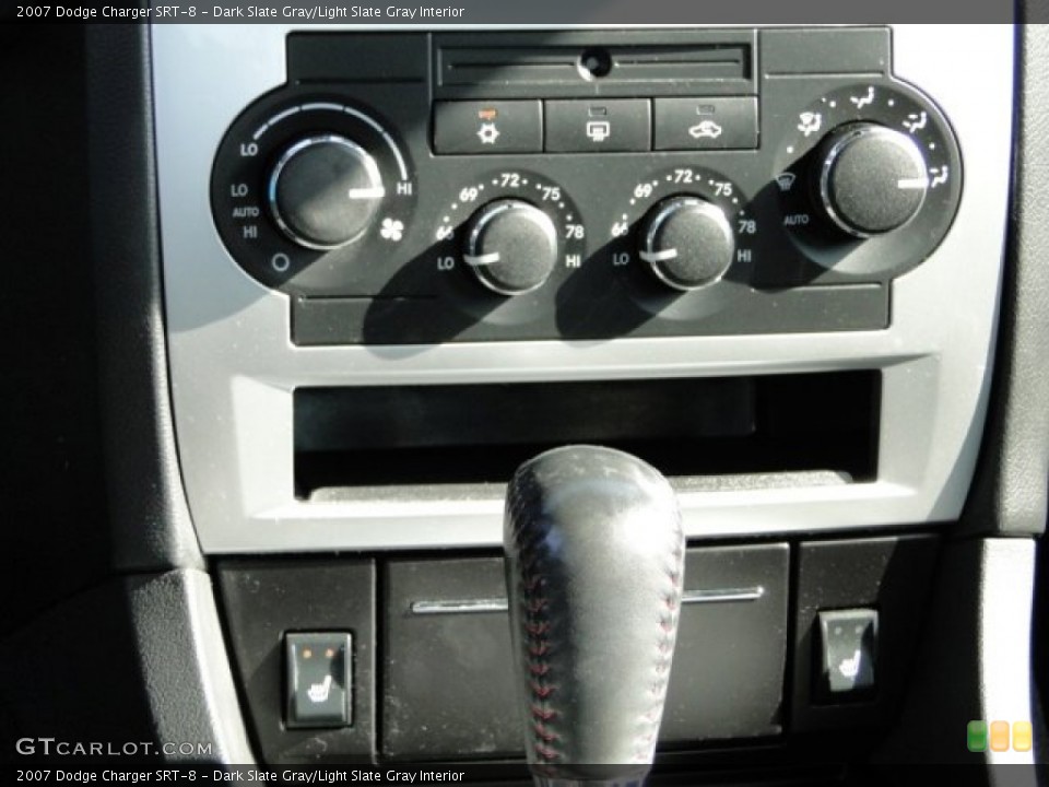 Dark Slate Gray/Light Slate Gray Interior Controls for the 2007 Dodge Charger SRT-8 #79657472