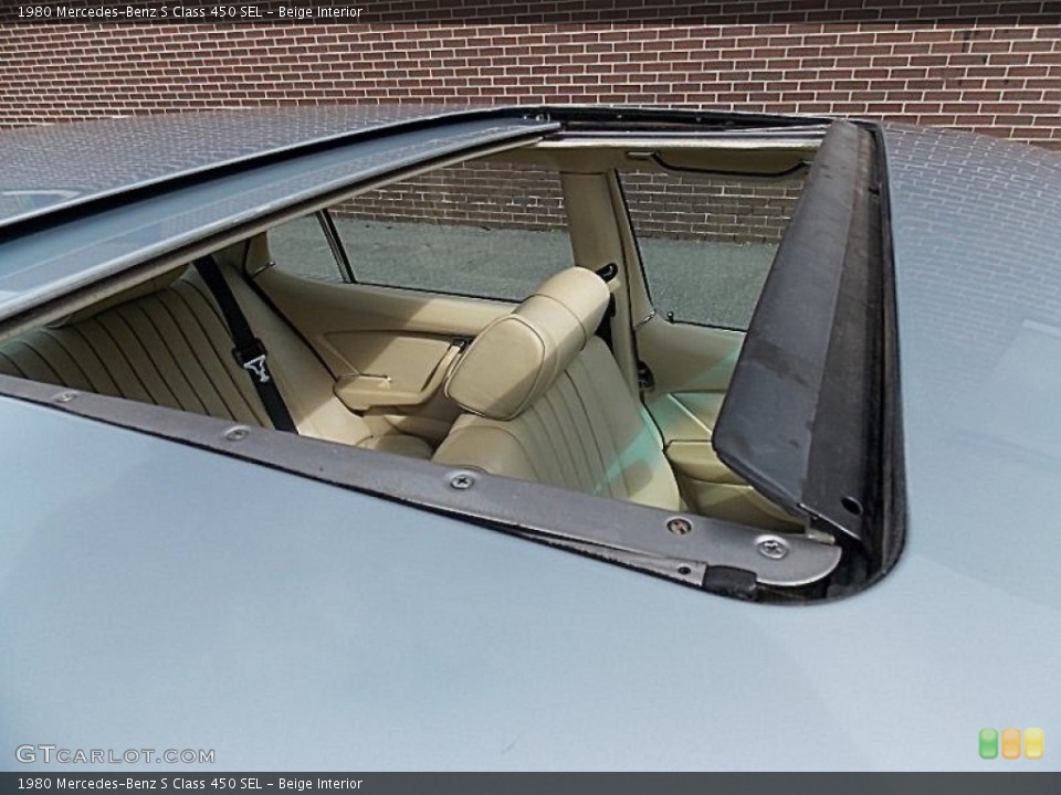 Beige Interior Sunroof for the 1980 Mercedes-Benz S Class 450 SEL #79657574