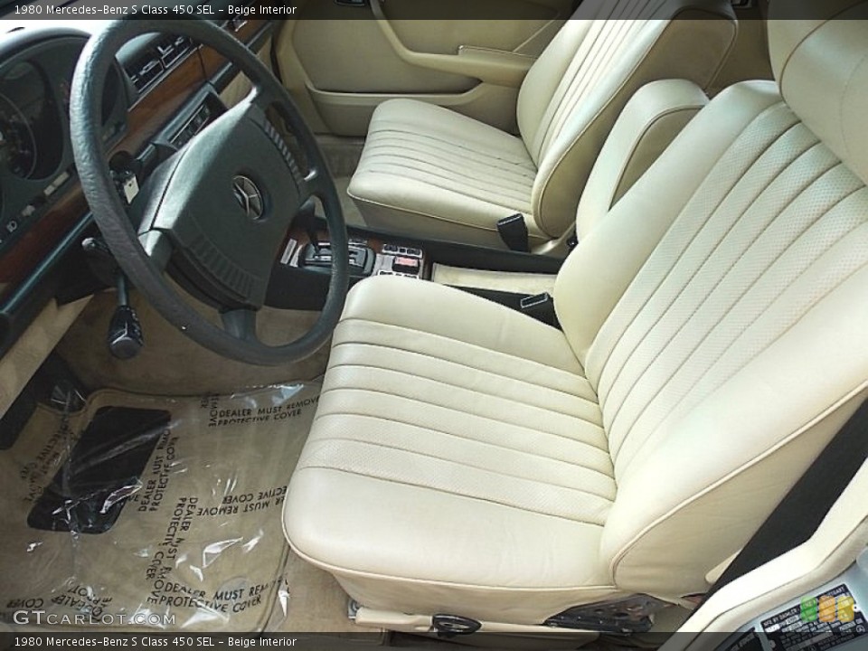 Beige Interior Front Seat for the 1980 Mercedes-Benz S Class 450 SEL #79658177