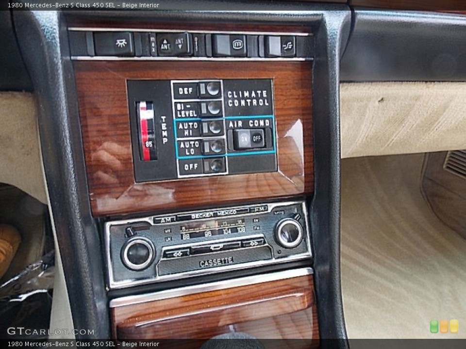 Beige Interior Controls for the 1980 Mercedes-Benz S Class 450 SEL #79658348