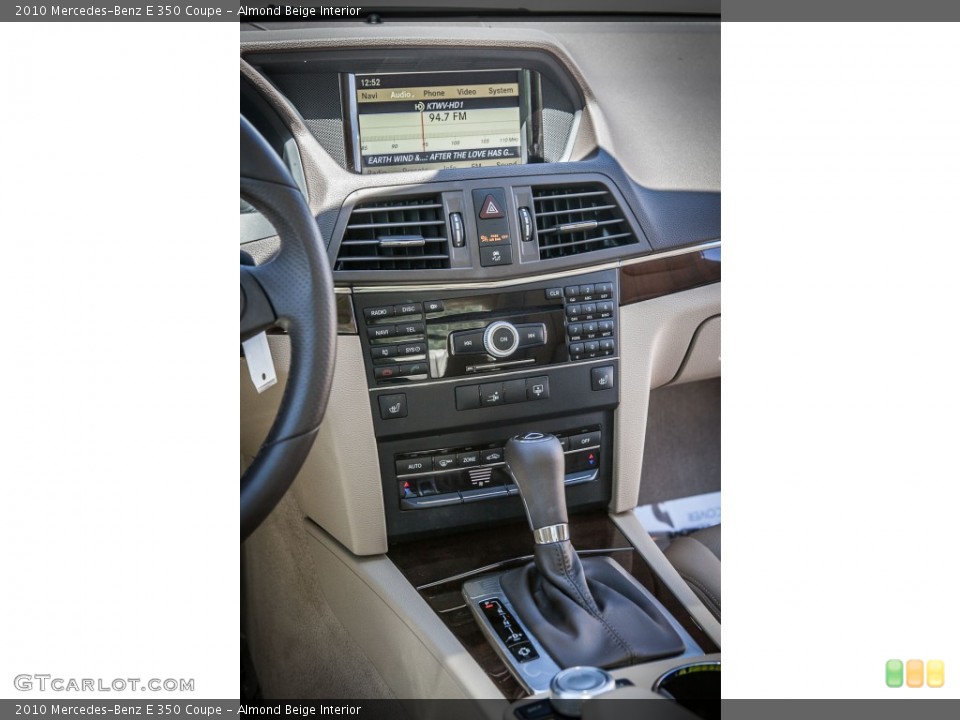 Almond Beige Interior Controls for the 2010 Mercedes-Benz E 350 Coupe #79659074
