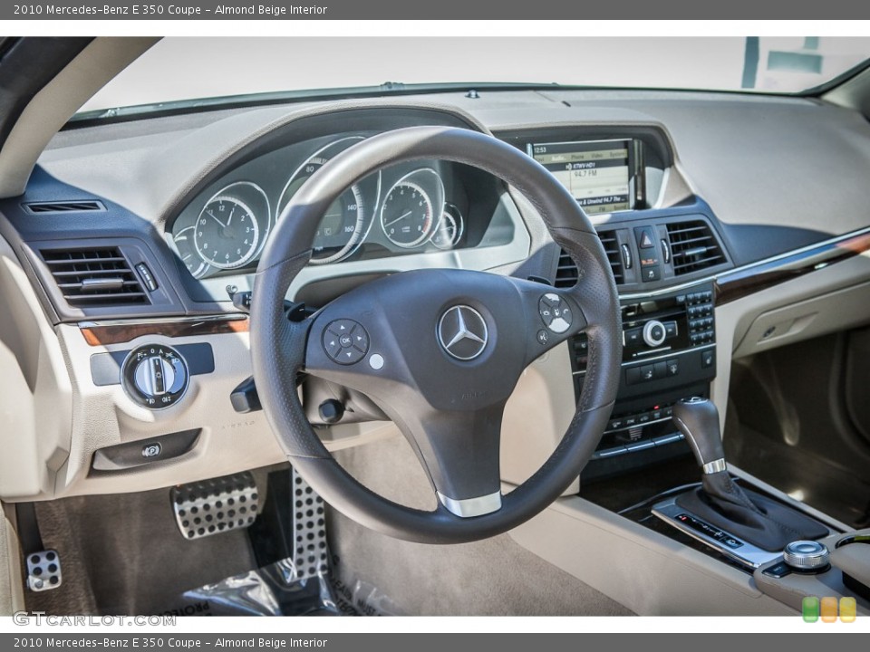 Almond Beige Interior Dashboard for the 2010 Mercedes-Benz E 350 Coupe #79659542