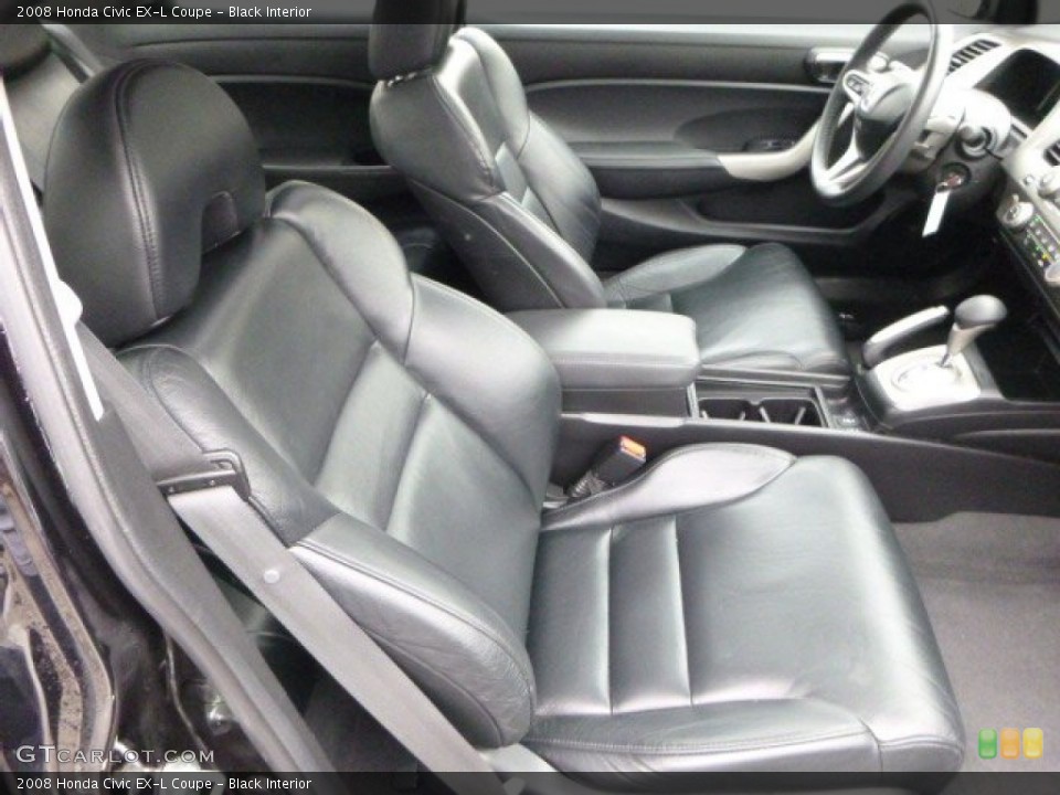 Black Interior Photo for the 2008 Honda Civic EX-L Coupe #79660061
