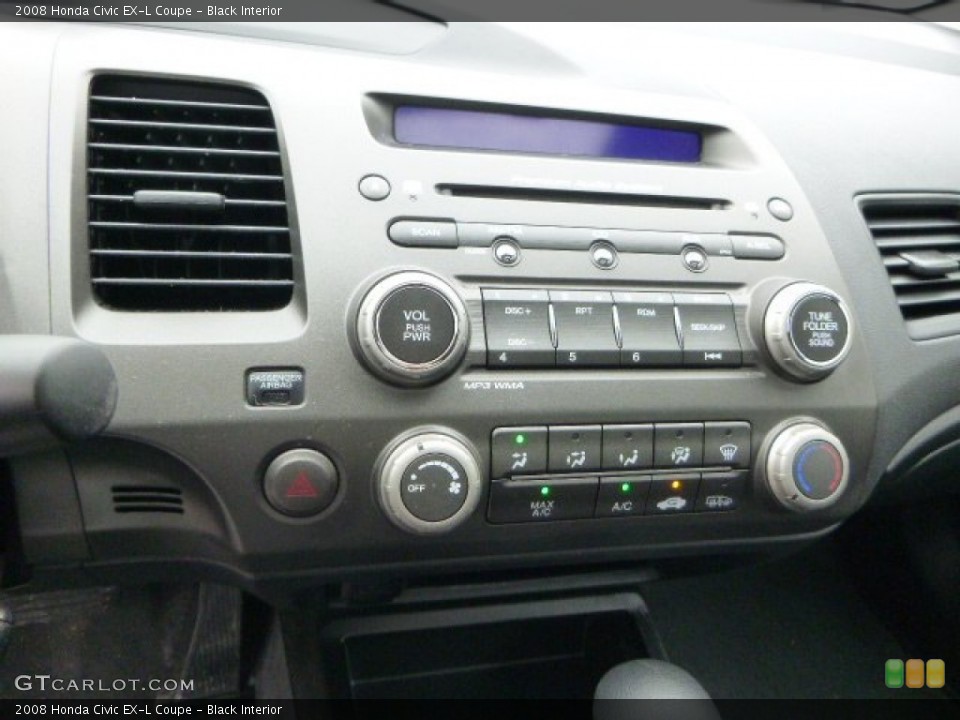 Black Interior Controls for the 2008 Honda Civic EX-L Coupe #79660265