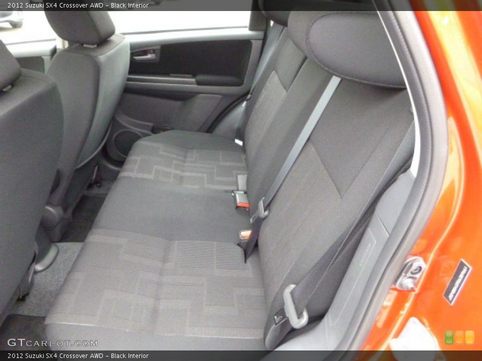Black Interior Rear Seat for the 2012 Suzuki SX4 Crossover AWD #79661301