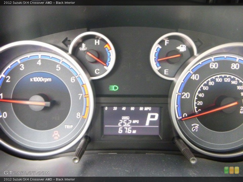 Black Interior Gauges for the 2012 Suzuki SX4 Crossover AWD #79661432