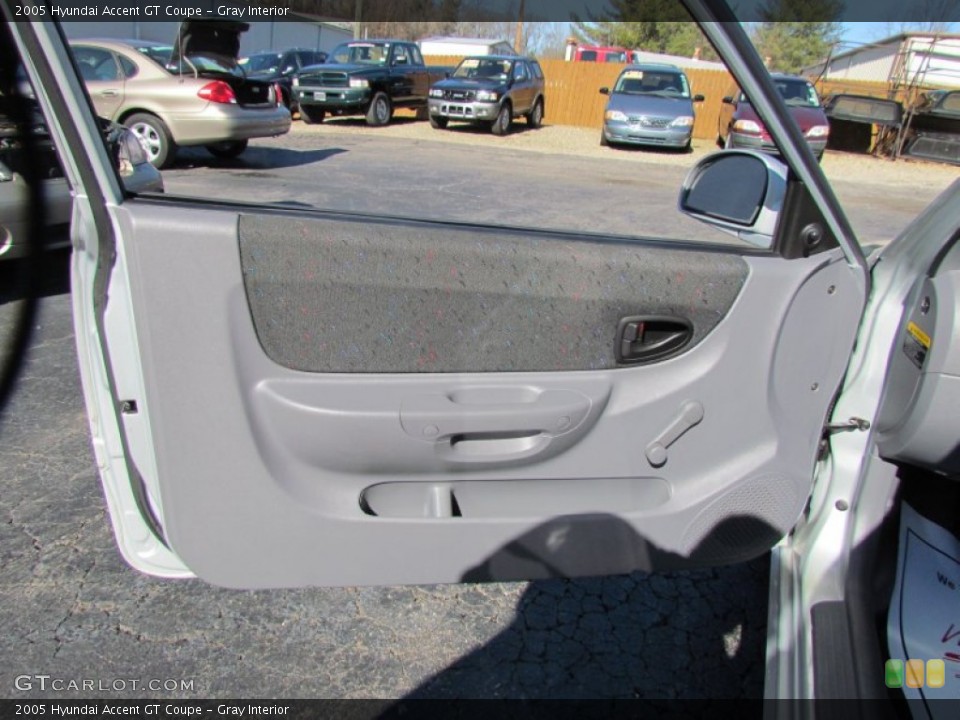 Gray Interior Door Panel for the 2005 Hyundai Accent GT Coupe #79661480