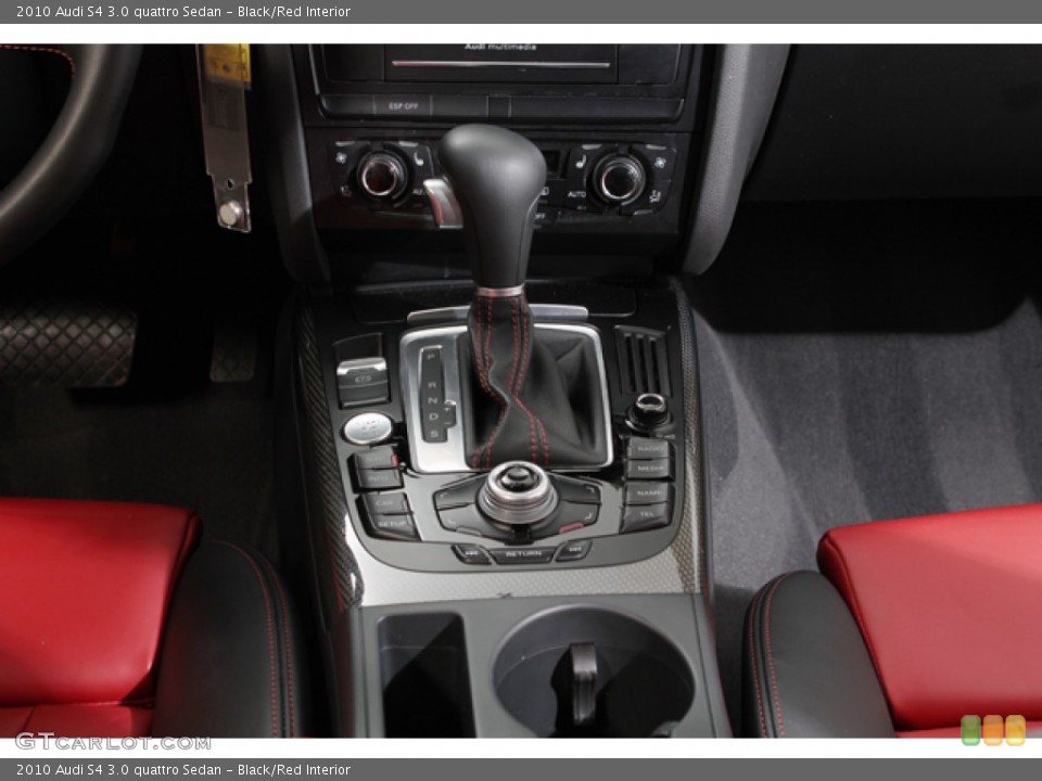 Black/Red Interior Transmission for the 2010 Audi S4 3.0 quattro Sedan #79662323