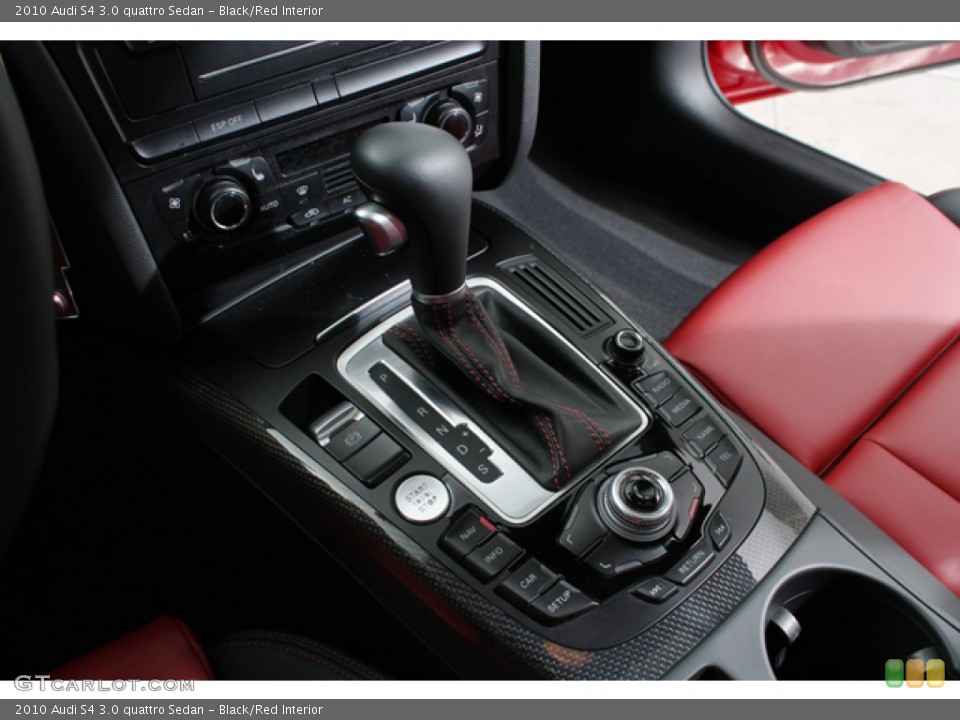 Black/Red Interior Transmission for the 2010 Audi S4 3.0 quattro Sedan #79662348