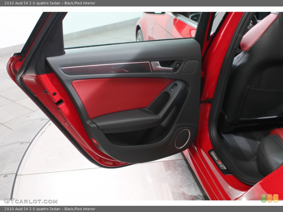 Black/Red Interior Door Panel for the 2010 Audi S4 3.0 quattro Sedan #79662406