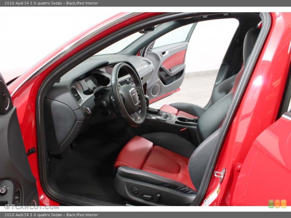 Black/Red Interior Photo for the 2010 Audi S4 3.0 quattro Sedan #79662463