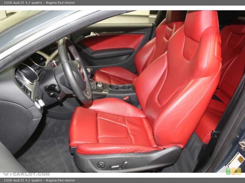 Magma Red Interior Front Seat for the 2008 Audi S5 4.2 quattro #79662822