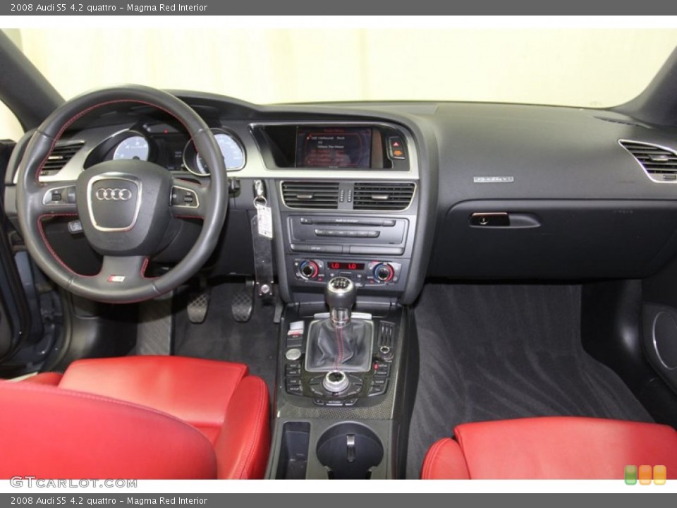 Magma Red Interior Dashboard for the 2008 Audi S5 4.2 quattro #79662839