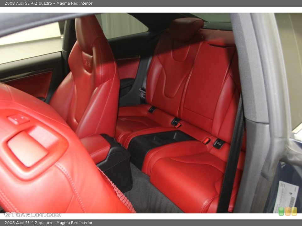 Magma Red Interior Rear Seat for the 2008 Audi S5 4.2 quattro #79662993