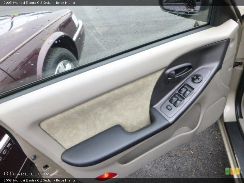 Beige Interior Door Panel for the 2003 Hyundai Elantra GLS Sedan #79663131