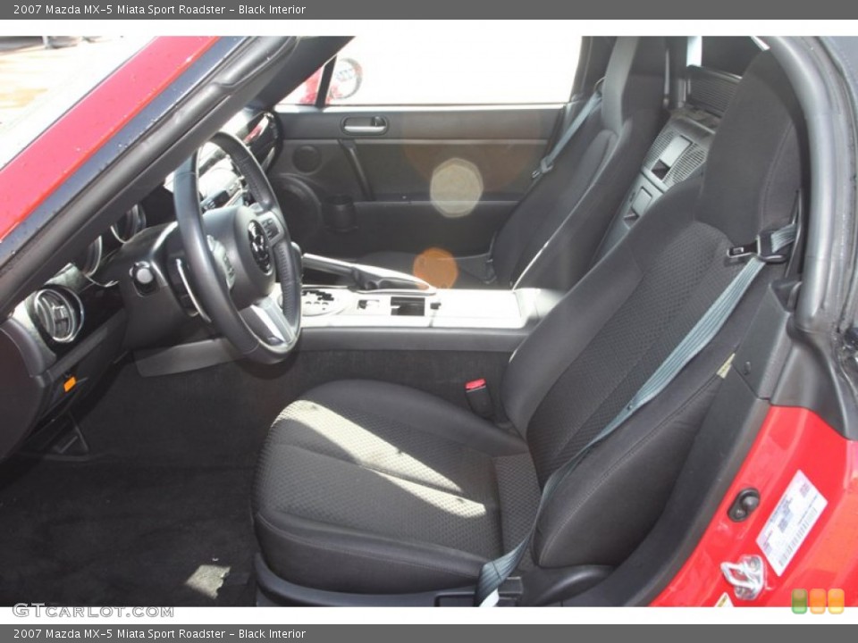 Black Interior Photo for the 2007 Mazda MX-5 Miata Sport Roadster #79663255