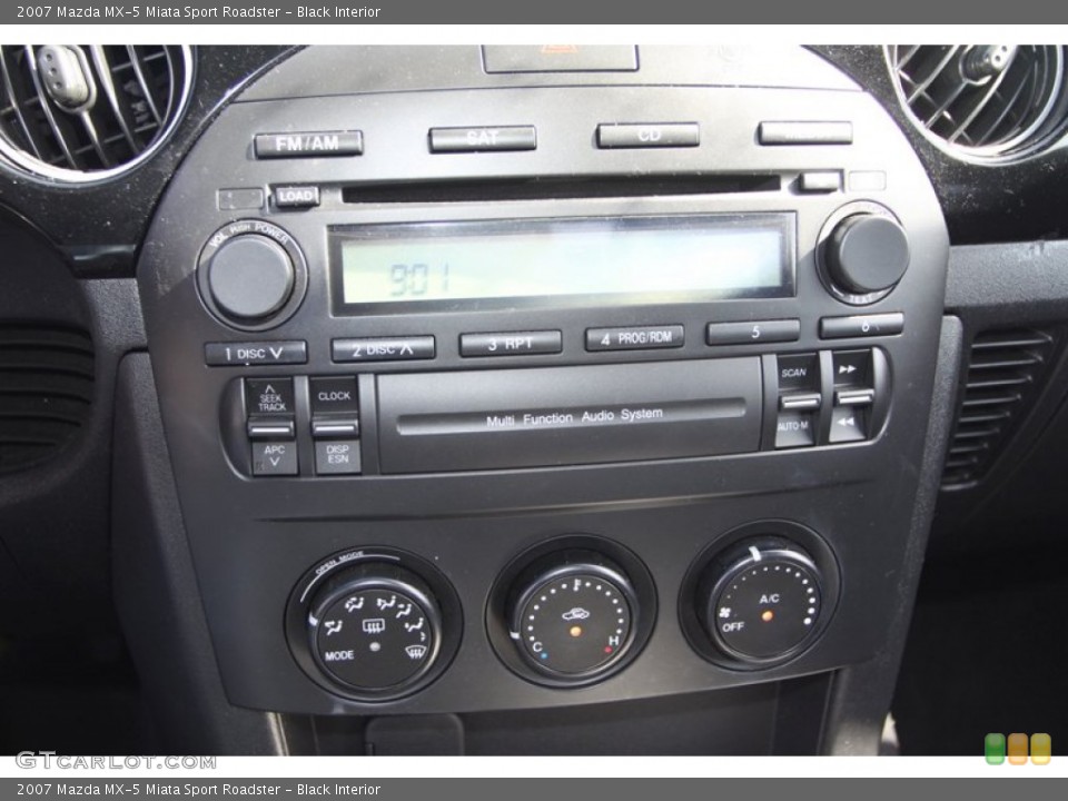 Black Interior Controls for the 2007 Mazda MX-5 Miata Sport Roadster #79663290