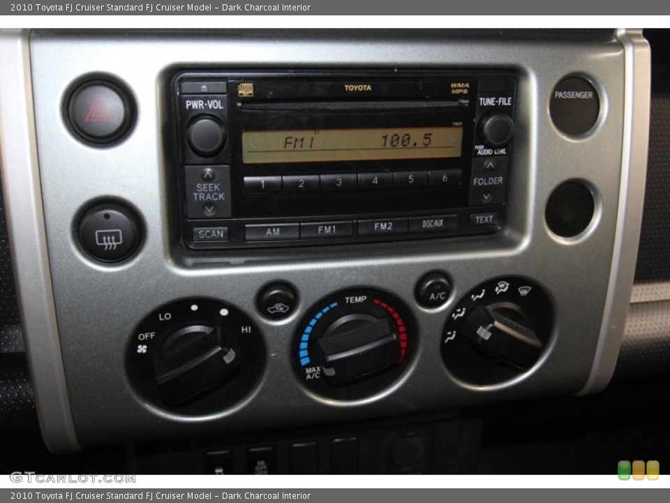 Dark Charcoal Interior Controls for the 2010 Toyota FJ Cruiser  #79663773