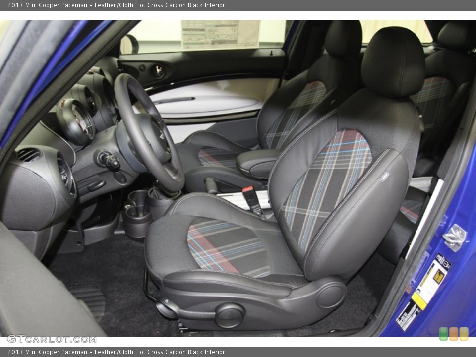Leather/Cloth Hot Cross Carbon Black Interior Photo for the 2013 Mini Cooper Paceman #79664178