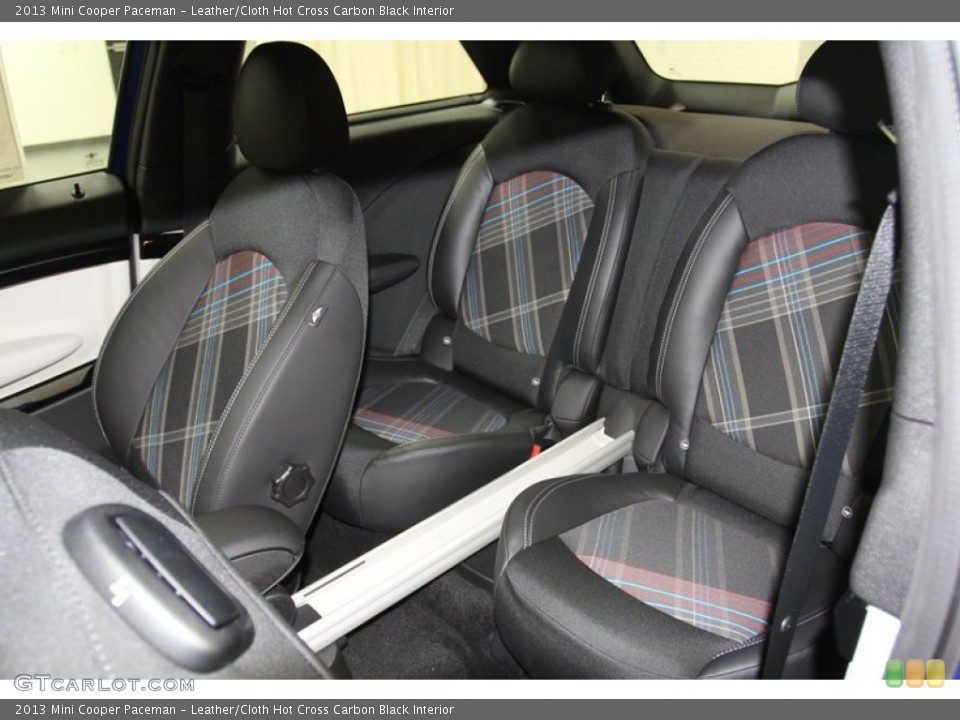 Leather/Cloth Hot Cross Carbon Black Interior Rear Seat for the 2013 Mini Cooper Paceman #79664312