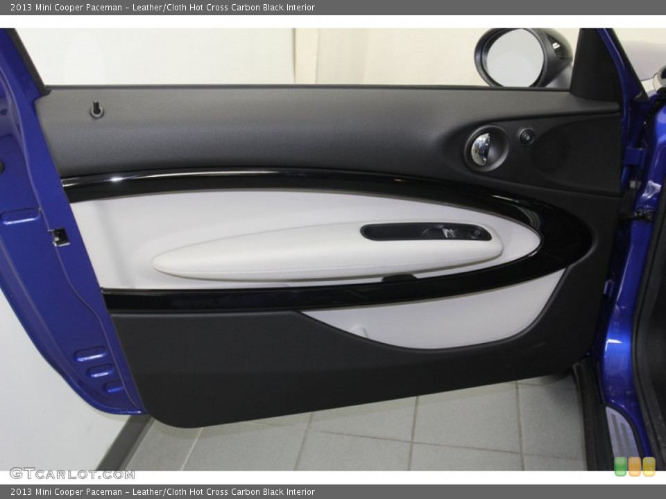 Leather/Cloth Hot Cross Carbon Black Interior Door Panel for the 2013 Mini Cooper Paceman #79664325