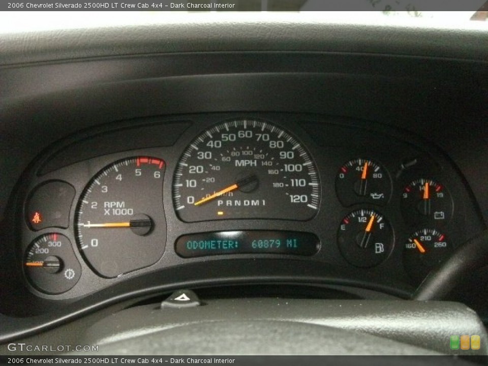 Dark Charcoal Interior Gauges for the 2006 Chevrolet Silverado 2500HD LT Crew Cab 4x4 #79664407