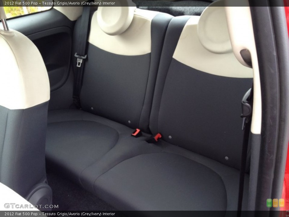 Tessuto Grigio/Avorio (Grey/Ivory) Interior Rear Seat for the 2012 Fiat 500 Pop #79664622