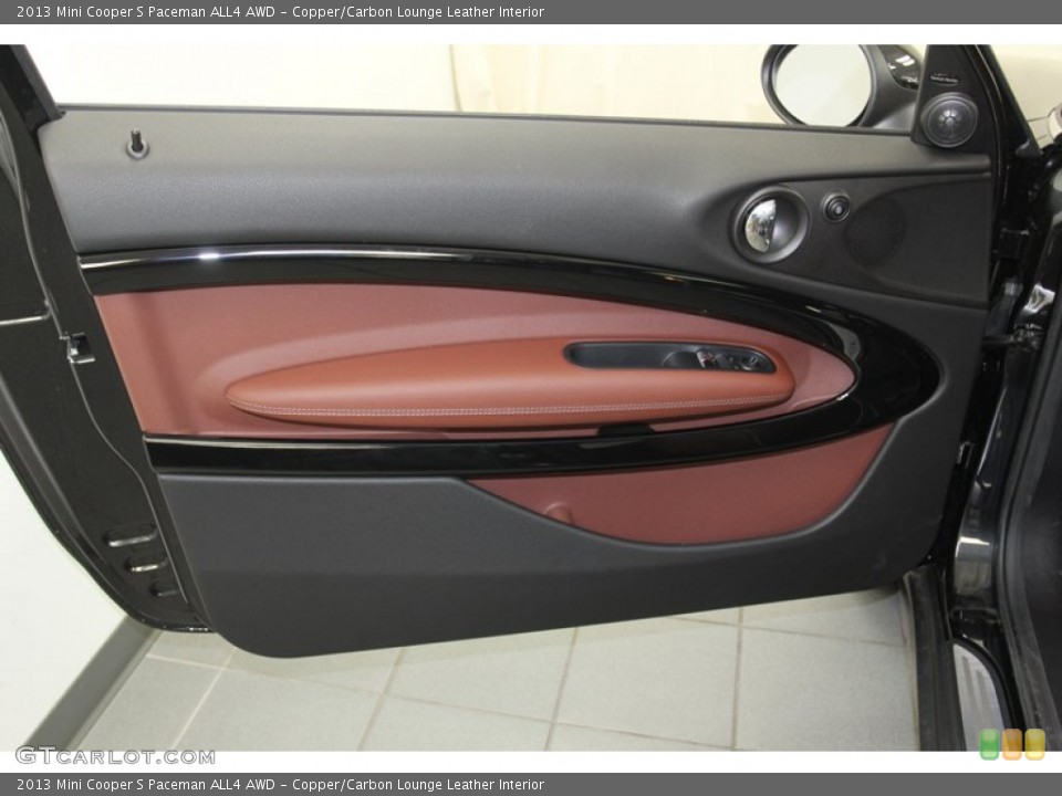 Copper/Carbon Lounge Leather Interior Door Panel for the 2013 Mini Cooper S Paceman ALL4 AWD #79664745