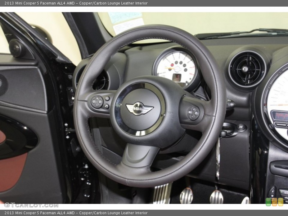 Copper/Carbon Lounge Leather Interior Steering Wheel for the 2013 Mini Cooper S Paceman ALL4 AWD #79664915