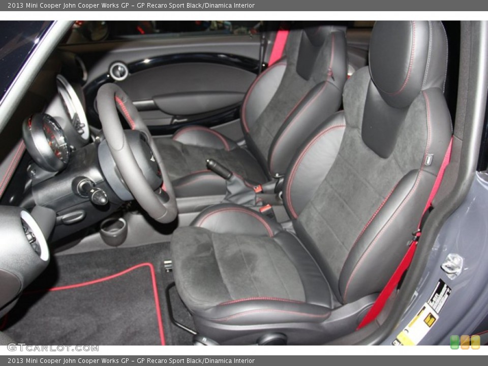 GP Recaro Sport Black/Dinamica Interior Front Seat for the 2013 Mini Cooper John Cooper Works GP #79665006