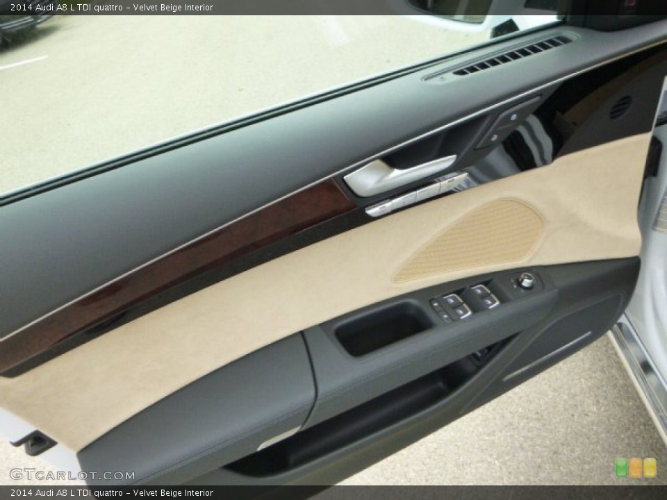 Velvet Beige Interior Door Panel for the 2014 Audi A8 L TDI quattro #79665329